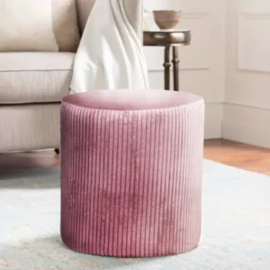 Rib Ottoman – Blush
