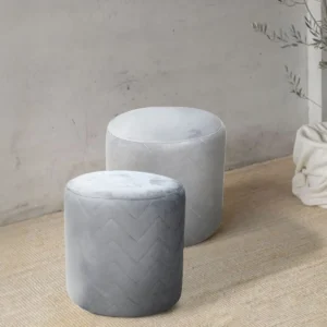 Novo Ottoman – Set of 2 – Grey