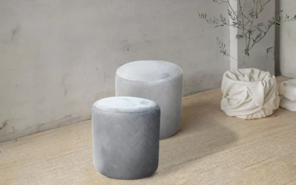 Novo Ottoman – Set of 2 – Grey