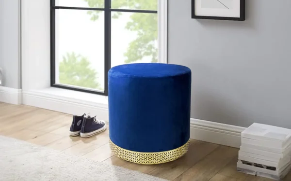 Iris Ottoman – Blue – 17.72 Inches