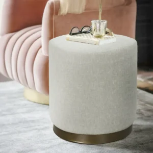 Fiona Ottoman – Silver – 17.72 Inches