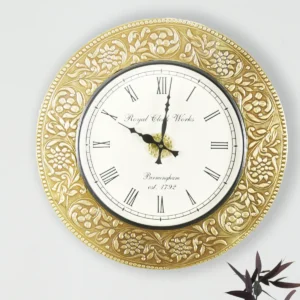 Flat Brass Clock