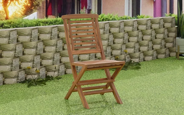 Aura Foldable Chair in Teak Wood