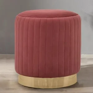 Rib Ottoman – Rust Color